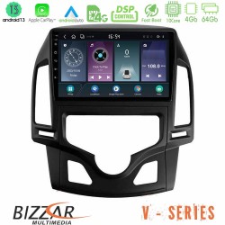 Bizzar V Series Hyundai i30 2007-2012 Auto A/C 10core Android13 4+64GB Navigation Multimedia Tablet 9