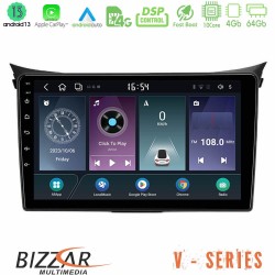 Bizzar V Series Hyundai i30 2012-2017 10core Android13 4+64GB Navigation Multimedia Tablet 9