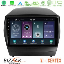 Bizzar V Series Hyundai IX35 Auto A/C 10core Android13 4+64GB Navigation Multimedia Tablet 10