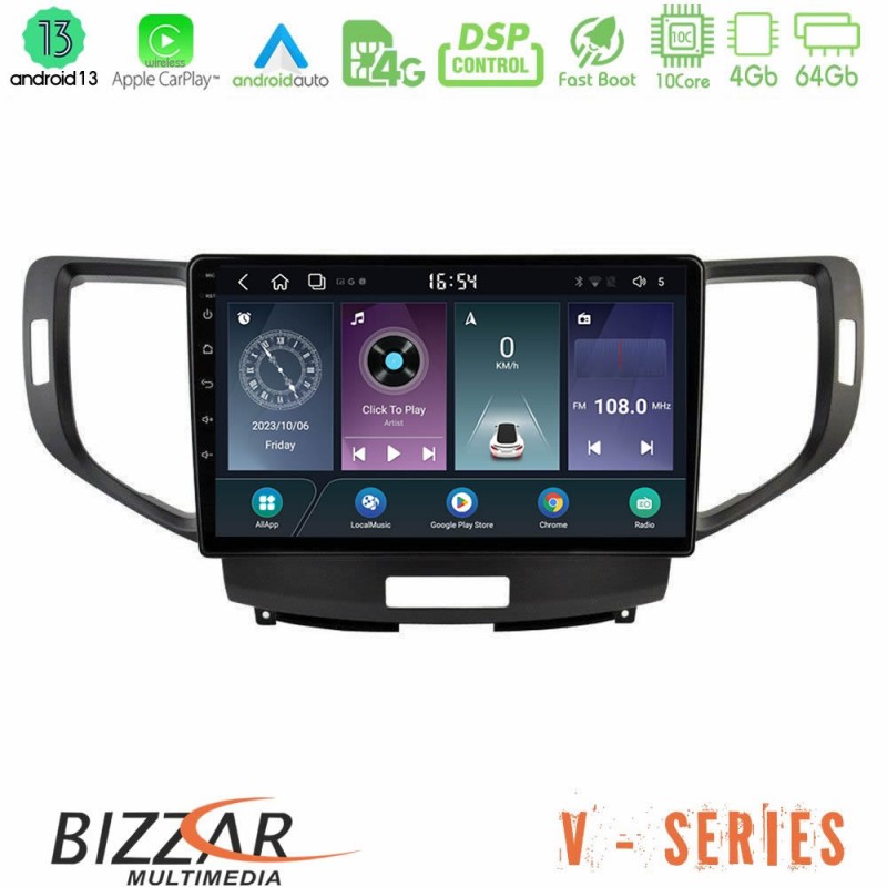 Bizzar V Series Honda Accord 2008-2015 10core Android13 4+64GB Navigation Multimedia Tablet 9