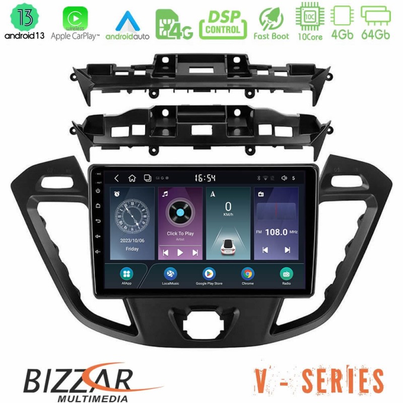 Bizzar V Series Ford Transit Custom/Tourneo Custom 10core Android13 4+64GB Navigation Multimedia Tablet 9