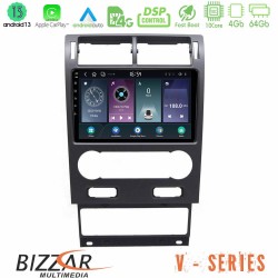 Bizzar V Series Ford Mondeo 2004-2007 10core Android13 4+64GB Navigation Multimedia Tablet 9