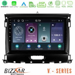 Bizzar V Series Ford Ranger 2017-2022 10core Android13 4+64GB Navigation Multimedia Tablet 9