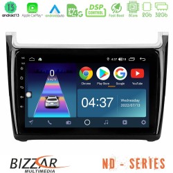 Bizzar ND Series 8Core Android13 2+32GB Vw Polo Navigation Multimedia Tablet 9