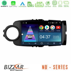 Bizzar ND Series 8Core Android13 2+32GB Toyota Yaris Navigation Multimedia Tablet 9