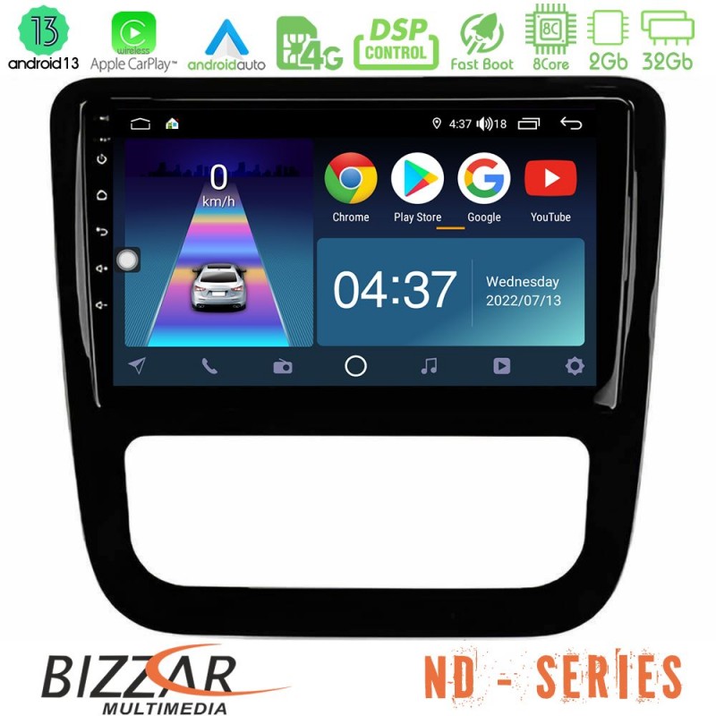 Bizzar ND Series 8Core Android13 2+32GB VW Scirocco 2008-2014 Navigation Multimedia Tablet 9