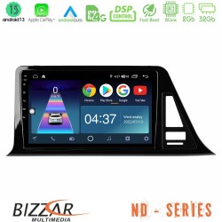 Bizzar ND Series 8Core Android13 2+32GB Toyota CH-R Navigation Multimedia Tablet 9