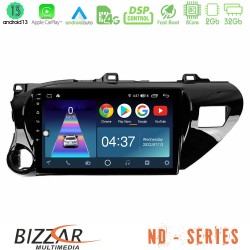 Bizzar ND Series 8Core Android13 2+32GB Toyota Hilux 2017-2021 Navigation Multimedia Tablet 10