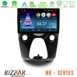 Bizzar ND Series 8Core Android13 2+32GB Toyota Aygo | Citroen C1 | Peugeot 108 Navigation Multimedia 10