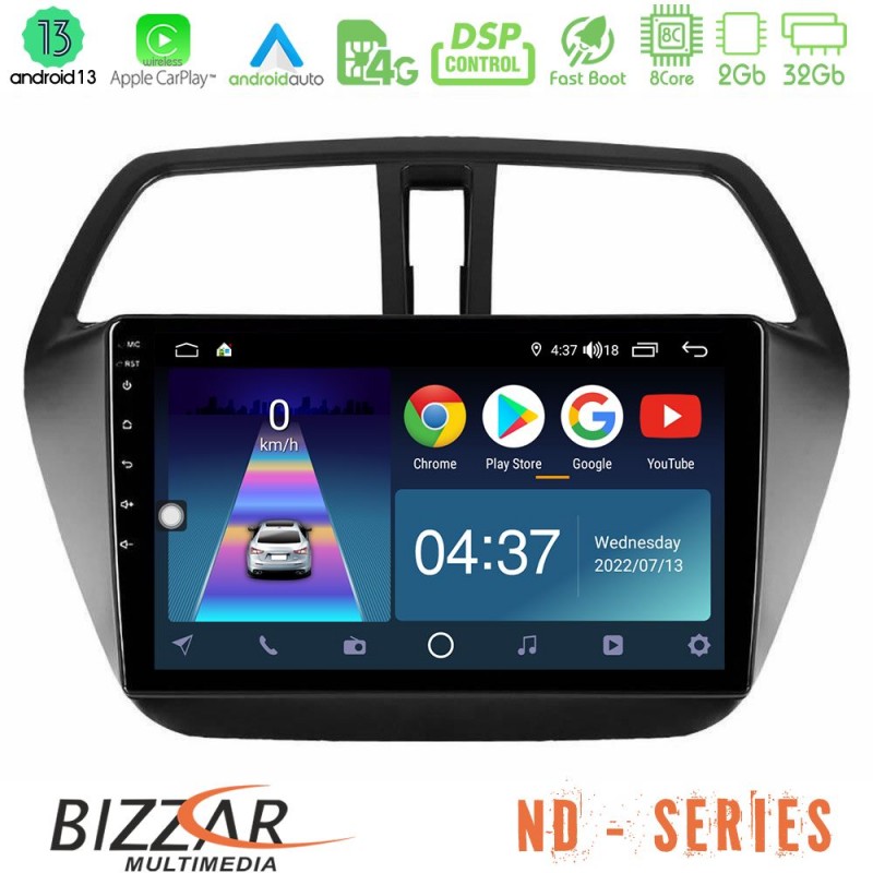 Bizzar ND Series 8Core Android13 2+32GB Suzuki SX4 S-Cross Navigation Multimedia Tablet 9