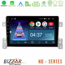 Bizzar ND Series 8Core Android13 2+32GB Suzuki Grand Vitara Navigation Multimedia Tablet 9