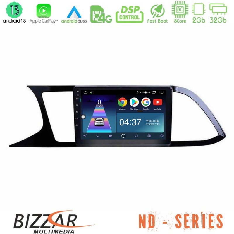 Bizzar ND Series 8Core Android13 2+32GB Seat Leon 2013 – 2019 Navigation Multimedia Tablet 9