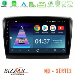 Bizzar ND Series 8Core Android13 2+32GB Skoda Superb 2008-2015 Navigation Multimedia Tablet 9