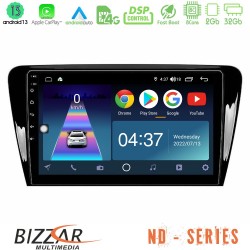 Bizzar ND Series 8Core Android13 2+32GB Skoda Octavia 7 Navigation Multimedia Tablet 10