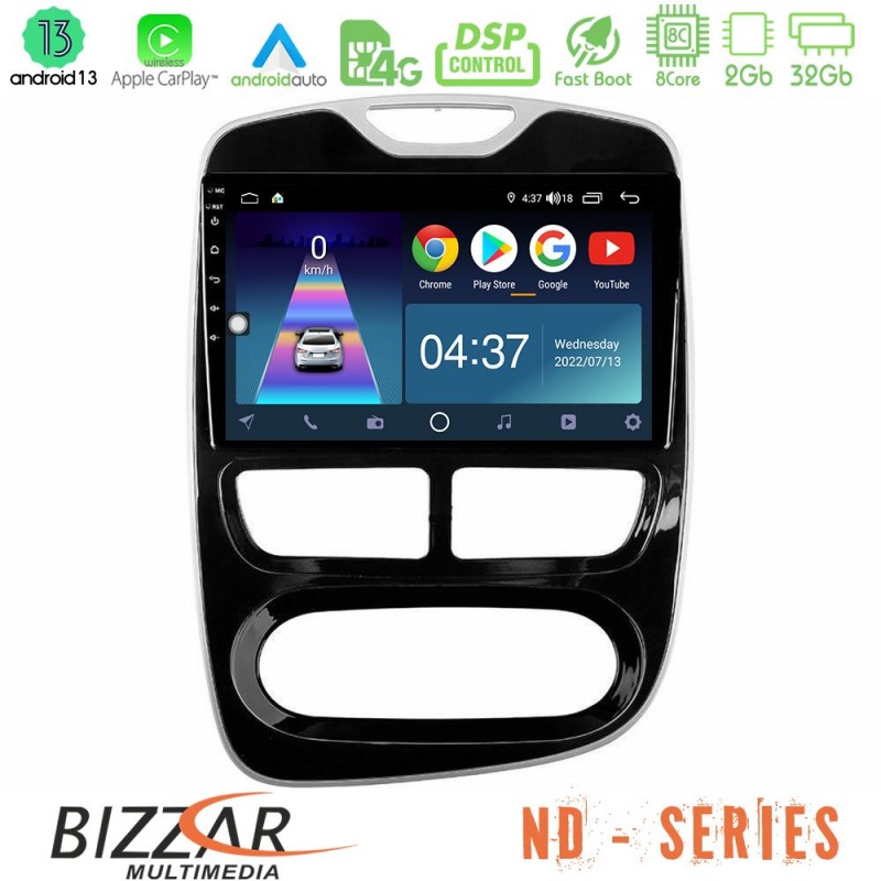 Bizzar ND Series 8Core Android13 2+32GB Renault Clio 2012-2016 Navigation Multimedia Tablet 10