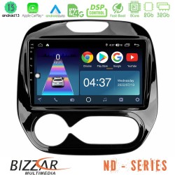 Bizzar ND Series 8Core Android13 2+32GB Renault Captur 2013-2019 (Auto AC) Navigation Multimedia Tablet 9