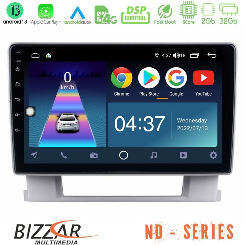 Bizzar ND Series 8Core Android13 2+32GB Opel Astra J 2010-2014 Navigation Multimedia Tablet 9