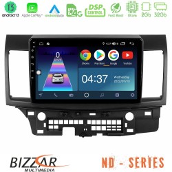 Bizzar ND Series 8Core Android13 2+32GB Mitsubishi Lancer 2008 – 2015 Navigation Multimedia Tablet 10