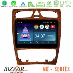 Bizzar ND Series 8Core Android13 2+32GB Mercedes C Class (W203) Navigation Multimedia Tablet 9