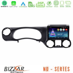 Bizzar ND Series 8Core Android13 2+32GB Jeep Wrangler 2011-2014 Navigation Multimedia Tablet 10