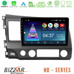 Bizzar ND Series 8Core Android13 2+32GB Honda Civic 2006-2011 Navigation Multimedia Tablet 9