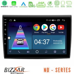 Bizzar ND Series 8Core Android13 2+32GB Fiat Bravo Navigation Multimedia Tablet 9