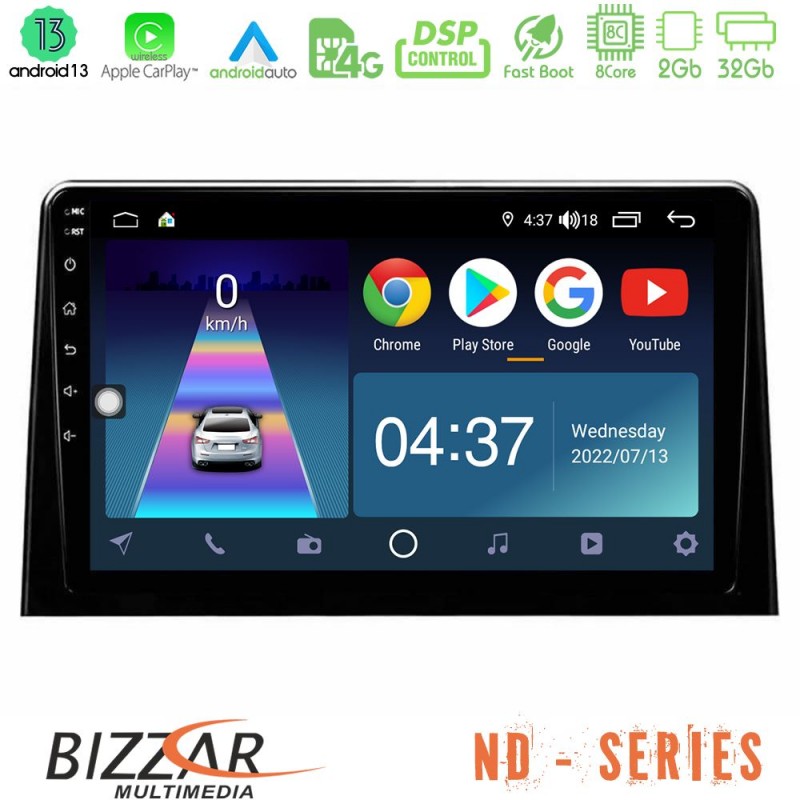 Bizzar ND Series 8Core Android13 2+32GB Peugeot Partner / Citroën Berlingo 2020-&gt; Navigation Multimedia Tablet 10