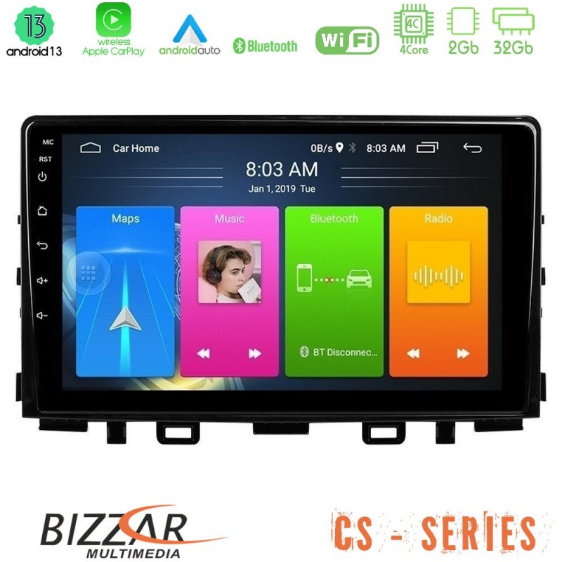 Bizzar CS Series 4Core Android13 2+32GB Kia Stonic Navigation Multimedia Tablet 9