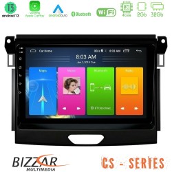 Bizzar CS Series 4Core Android13 2+32GB Ford Ranger 2017-2022 Navigation Multimedia Tablet 9