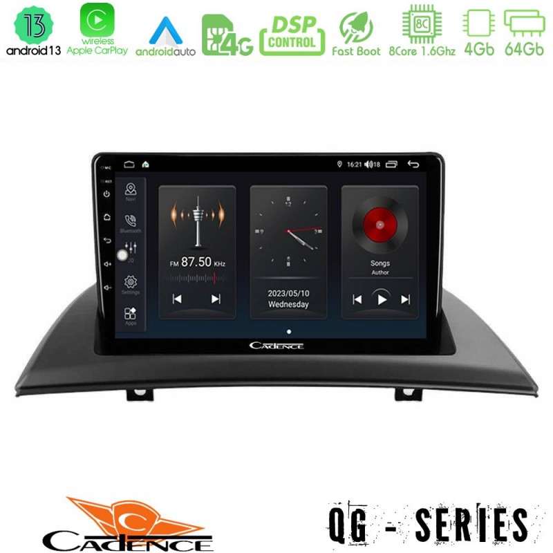 Cadence QG Series 8Core Android13 4+64GB BMW E83 Navigation Multimedia Tablet 9