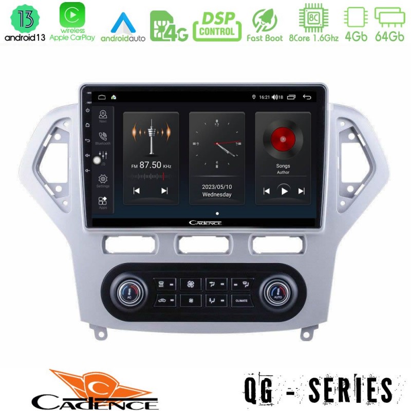 Cadence QG Series 8Core Android13 4+64GB Ford Mondeo 2007-2011 (Auto A/C) Navigation Multimedia Tablet 10