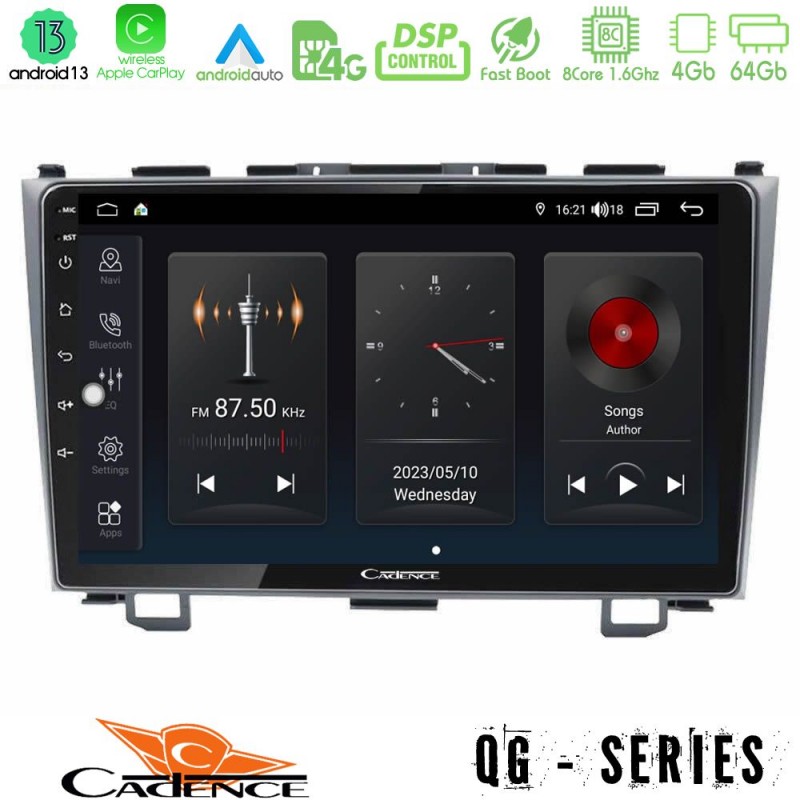 Cadence QG Series 8Core Android13 4+64GB Honda CRV Navigation Multimedia Tablet 9