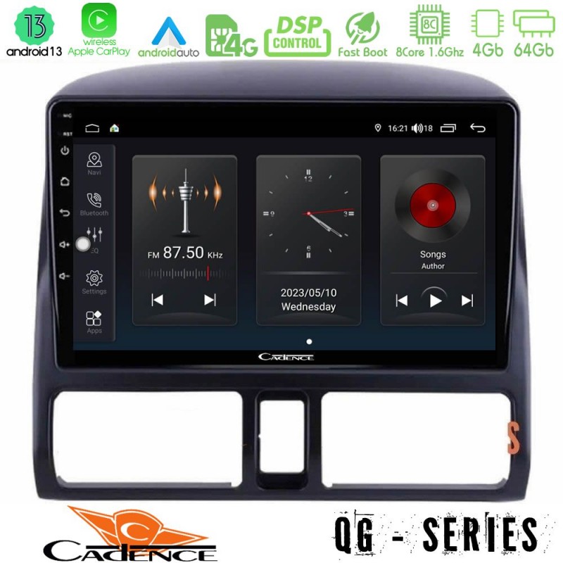 Cadence QG Series 8Core Android13 4+64GB Honda CRV 2002-2006 Navigation Multimedia Tablet 9