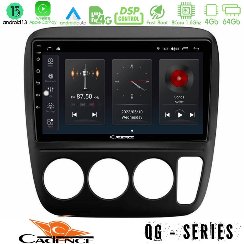 Cadence QG Series 8Core Android13 4+64GB Honda CRV 1997-2001 Navigation Multimedia Tablet 9