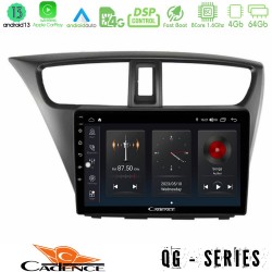 Cadence QG Series 8Core Android13 4+64GB Honda Civic Hatchback 2012-2015 Navigation Multimedia Tablet 9