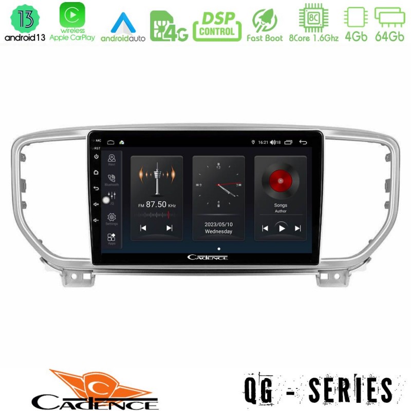 Cadence QG Series 8Core Android13 4+64GB Kia Sportage 2018-2021 Navigation Multimedia Tablet 9