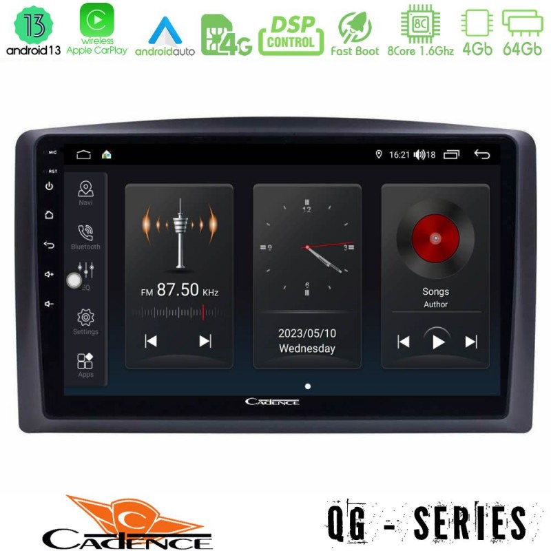 Cadence QG Series 8Core Android13 4+64GB Mercedes Vito 2015-2021 Navigation Multimedia Tablet 10