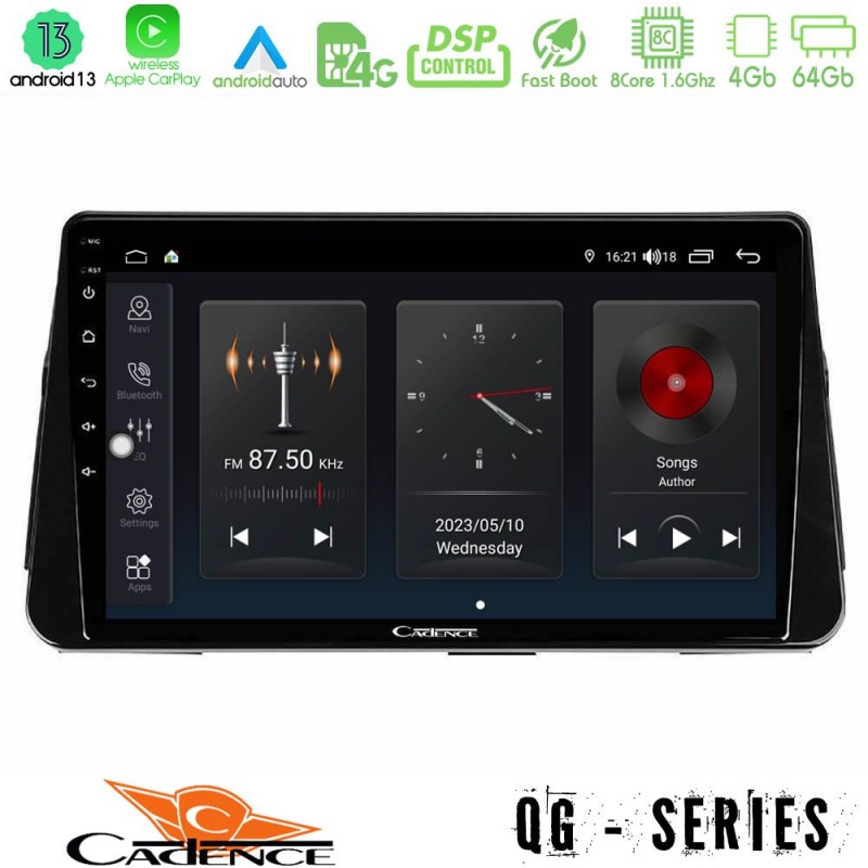 Cadence QG Series 8Core Android13 4+64GB Nissan Micra K14 Navigation Multimedia Tablet 10