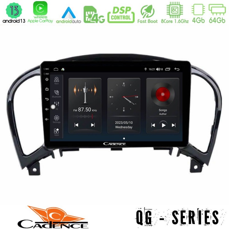 Cadence QG Series 8Core Android13 4+64GB Nissan Juke Navigation Multimedia Tablet 9