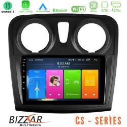 Bizzar CS Series 4Core Android13 2+32GB Dacia Dokker 2014-2021 Navigation Multimedia Tablet 9