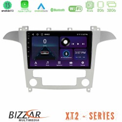 Bizzar XT2 Series Ford S-Max 2006-2012 4Core Android13 2+32GB Navigation Multimedia Tablet 9″