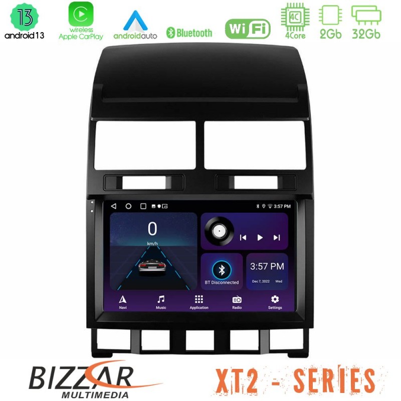 Bizzar XT2 Series 4Core Android13 2+32GB VW Touareg 2002 – 2010 Navigation Multimedia Tablet 9