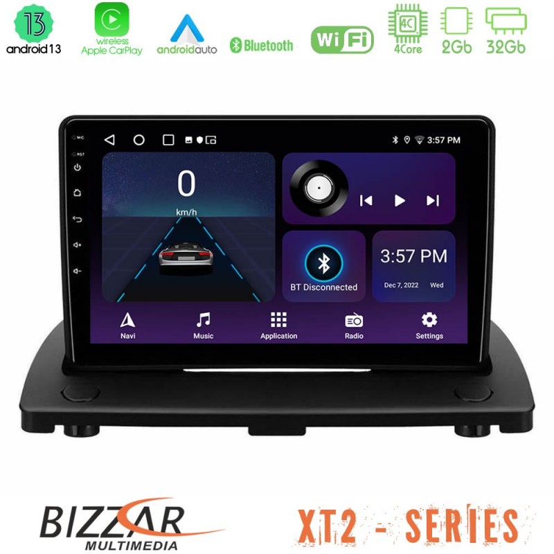 Bizzar XT2 Series 4Core Android13 2+32GB Volvo XC90 2006-2014 Navigation Multimedia Tablet 9