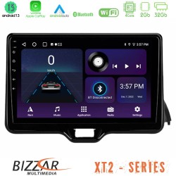 Bizzar XT2 Series 4Core Android13 2+32GB Toyota Yaris 2020-&gt; Navigation Multimedia Tablet 9