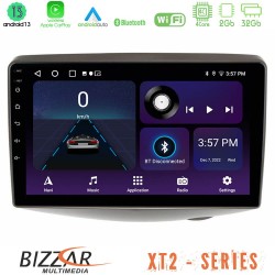 Bizzar XT2 Series 4Core Android13 2+32GB Toyota Yaris 1999 - 2006 Navigation Multimedia Tablet 9