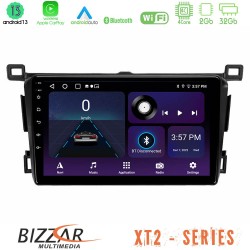 Bizzar XT2 Series 4Core Android13 2+32GB Toyota RAV4 2013-2018 Navigation Multimedia Tablet 9