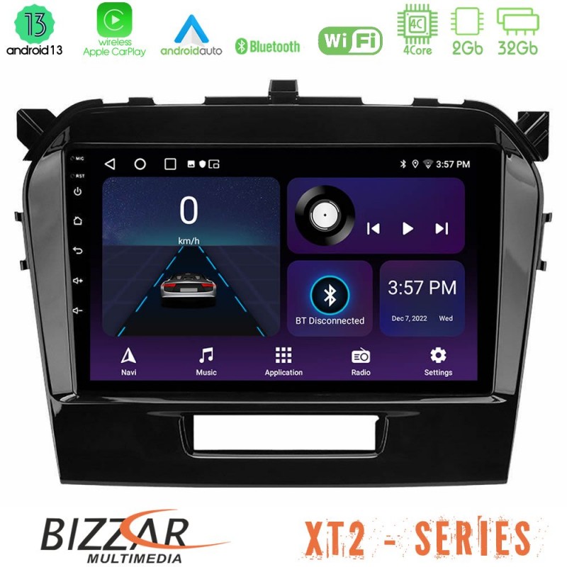 Bizzar XT2 Series 4Core Android13 2+32GB Suzuki Vitara 2015-2021 Navigation Multimedia Tablet 9