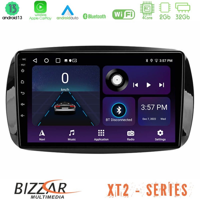 Bizzar XT2 Series 4Core Android13 2+32GB Smart 453 Navigation Multimedia Tablet 9