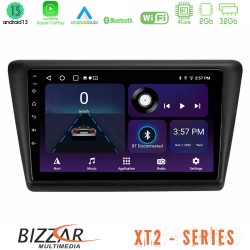 Bizzar XT2 Series 4Core Android13 2+32GB Skoda Rapid 2013-2017 Navigation Multimedia Tablet 9