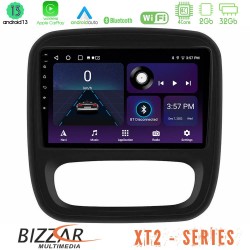 Bizzar XT2 Series 4Core Android13 2+32GB Renault/Nissan/Opel/Fiat Navigation Multimedia Tablet 9